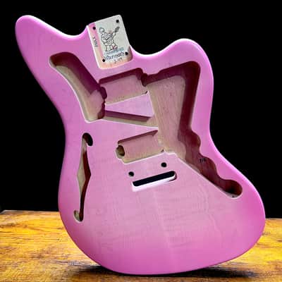 Warmoth Jazzmaster/ Flamed Maple Body & Neck “Pink Set” image 9