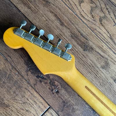 2007 Fender ST-57 Stratocaster USA Vintage Pickups 1957 Reissue MIJ Black image 9