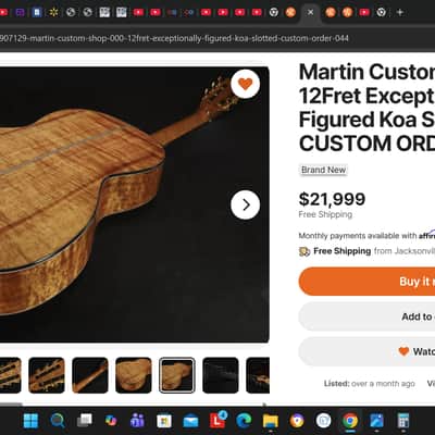 C.F. Martin OM width 0000 Grand Auditorium AAAA Flamed Koa Adirondack - LR Baggs Anthem 1 of 3 image 13