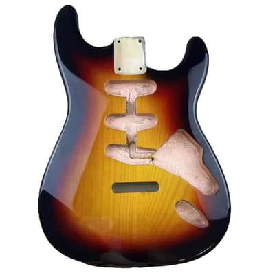 Alder Wood Guitar Stratocaster Strat Style Body in Sunburst Finish image 1