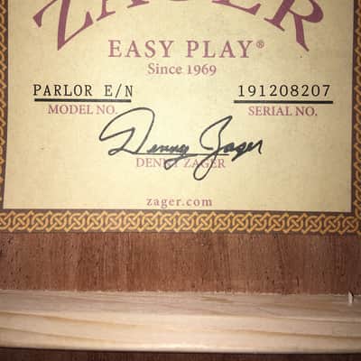 Zager Acoustic-Electric "Parlor" (Truly a 12-Fret 00-000 Size) 2020 Mahogany image 23