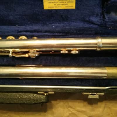 Armstrong 103 Open-Hole C-Foot Flute, with Case & Rod. USA. Very Good Condition image 7