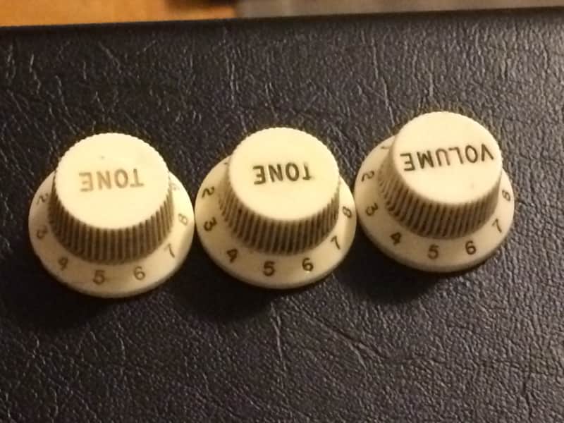 Fender Stratocaster knobs 1962 White image 1