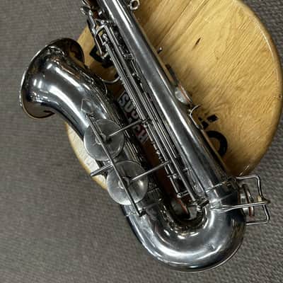 Early 1900's Pahme El Schultheis NYC 'Adolphe Sax' Silver Engraved Alto Saxophone image 4