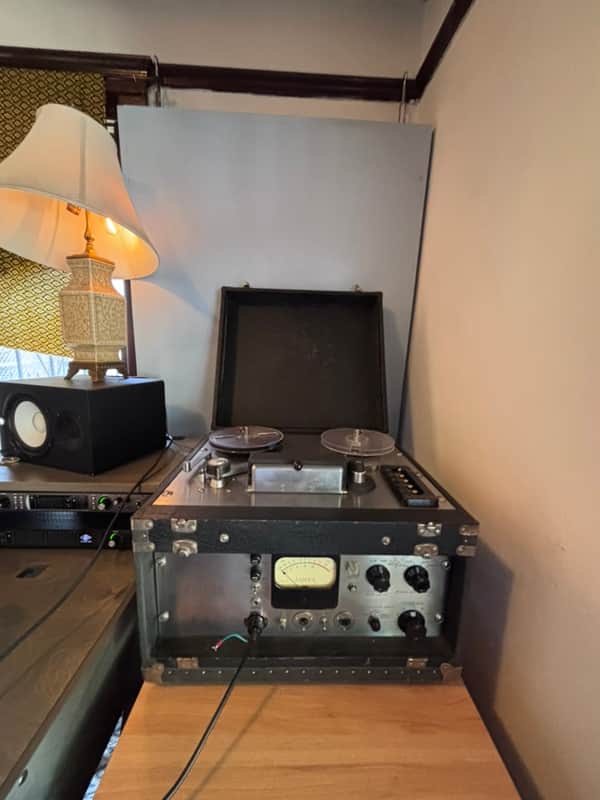 Ampex Vintage Ampex 403 400A Tube Mic Preamp & Transport Reel to Reel Tape Deck image 1
