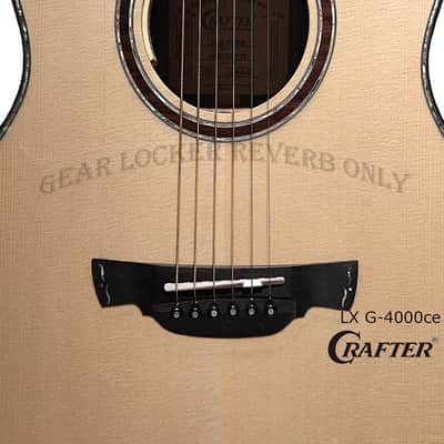 Crafter LX G-4000ce all solid Alpine Spruce & Macassar Ebony grand auditorium electronic guitar with LR BAGGS Anthem pickup image 12