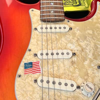 Fender American Deluxe Ash Stratocaster 2005 - Cherry Sunburst image 7