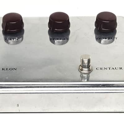 Silver Klon Centaur Professional Overdrive, Very Good Condition with Original Box and Paperwork! image 3