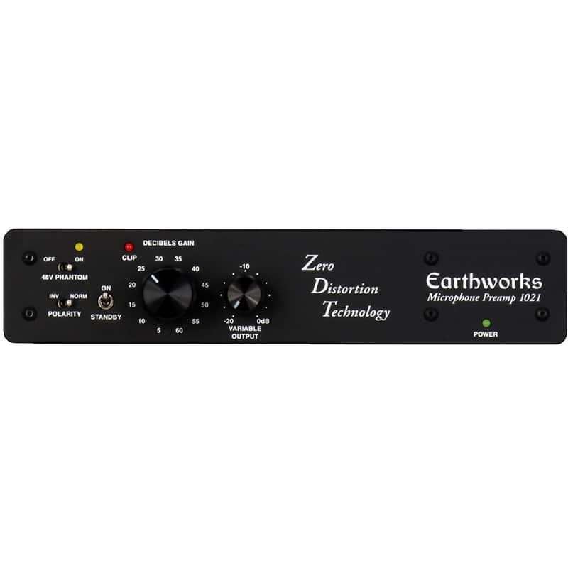 Earthworks 1021 ZDT Series Single Channel Zero Distortion Microphone Preamp image 1