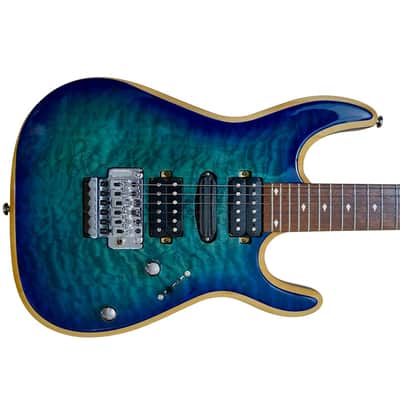BootLegger Guitar Royal 2024 - Blue - Floyd Rose Double Locking - Coil Split image 20