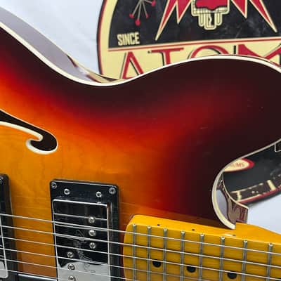 Fender Starcaster Semi-Hollow Body Electric Guitar - Aged Cherry Burst with Gig Bag image 3