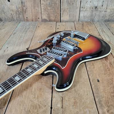 Silvertone Model 1445 1960s MIJ w/ original case - Sunburst image 11