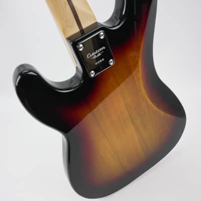 Fender Precision Jazz Bass with Maple Fretboard 2022 - 3-Color Sunburst image 21