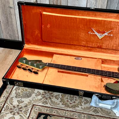 NEW Fender Custom Shop Limited Edition '60s Jazz Bass Deluxe Closet Classic - Aged Sage Green Metallic, Pro Set Up Included! Ships Fast and Free! image 25
