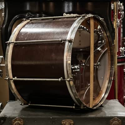 VINTAGE 1920's Ludwig 12x15 Concert Snare Drum in Natural Mahogany image 5