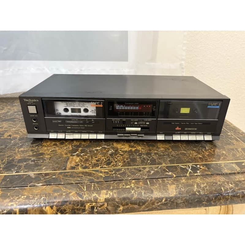 Technics RS-933W Double Cassette Deck Dolby B,C & DBX Tested Working. Japan! Technics RS-933W Double Cassette Deck Dolby B,C & DBX Tested Working. Japan! image 1
