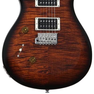PRS SE Custom 24 Left-handed Electric Guitar - Black Gold Sunburst image 2