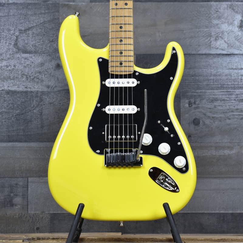 Mint Fender Limited Edition American Ultra II Stratocaster HSS - Graffiti Yellow with Hardshell Case image 1