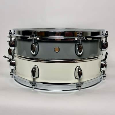 Gretsch 6.5x14 Silver Series Retro-Luxe Snare 2010s - Pewter/White image 3