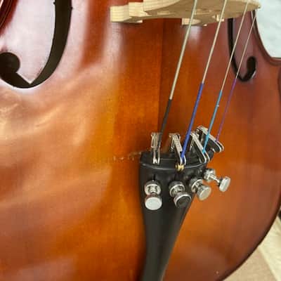 Unbranded 1/2 Size Cello W/ Bow, Bag, & Rosin - Natural image 5