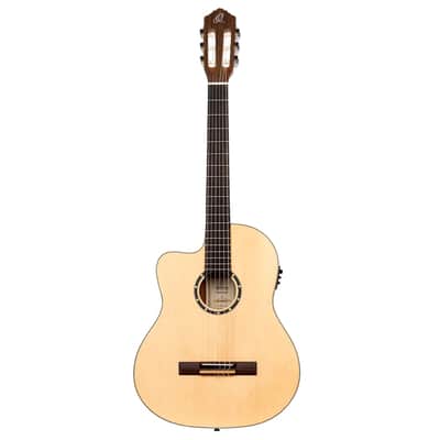 Ortega Family Series Thinline Acoustic-Electric Left-Handed Nylon Classical 6-String Guitar w/ Bag image 2