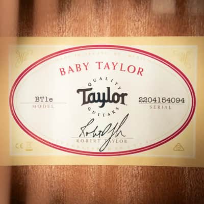 Taylor BT1e Baby Taylor Acoustic/Electric Guitar with Gig Bag image 14