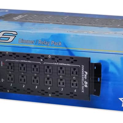 Chauvet PRO-D6 6 Ch 20A DMX-512 Dimmer Switch Pack 115V and 230V+Moving Head image 18