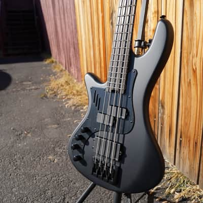 Schecter DIAMOND SERIES Stiletto-4 Stealth Pro EX - 35" Scale-BEAD-- Satin Black Left Handed 4-String Electric Bass Guitar image 5