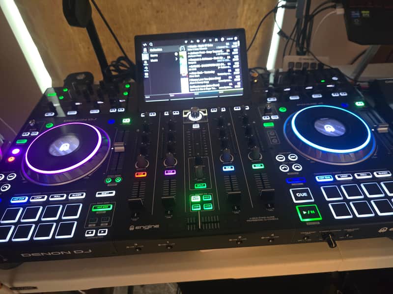 Denon Prime 4 Standalone DJ System 2019 plus Denon LC6000 Controller and cases image 1
