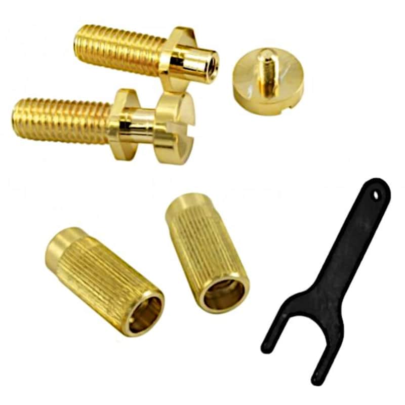 TonePros Locking Metric Studs & Anchors-Gold image 1