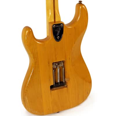 1975 Fender Stratocaster - Natural w/Original Floyd Rose Locking Tremelo. image 8