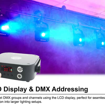 (6) American DJ ADJ ElectraPix Bar 8 Pak DMX RGBAL+UV Bar Lights w/ Flight Case image 3