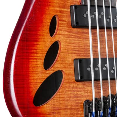 Ibanez SRD905F-BTL Brown Topaz Burst Low Gloss - 5-String Electric Bass image 9