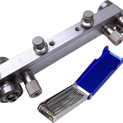 Guitar Bridge Saddle Nut Sander & 13 Different Size Needle Files Acoustic Guitar Tools image 1
