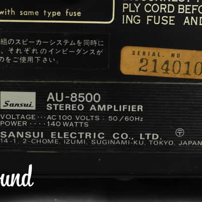 Sansui AU-8500 Stereo Integrated Amplifier in Very Good Condition image 13