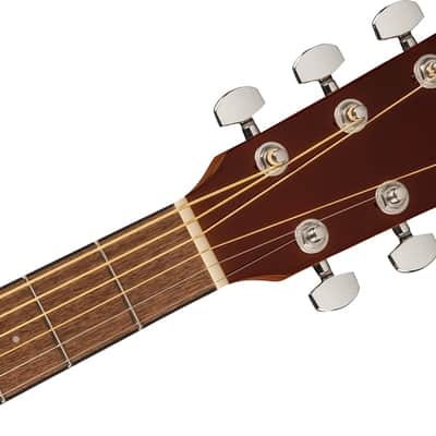 Fender CC-140SCE Concert Acoustic Electric Guitar w/ Case. Walnut Fingerboard, Natural image 5