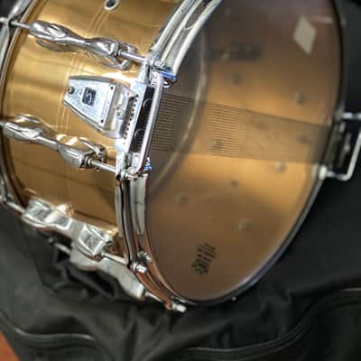 Slingerland Magnum Spitfire Vintage Brass 14x8 Snare Drum image 4