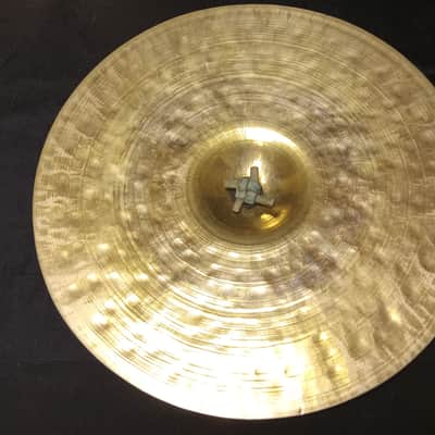 Unbranded Vintage Italian Hand Crash Cymbals 1343g/1467g image 3