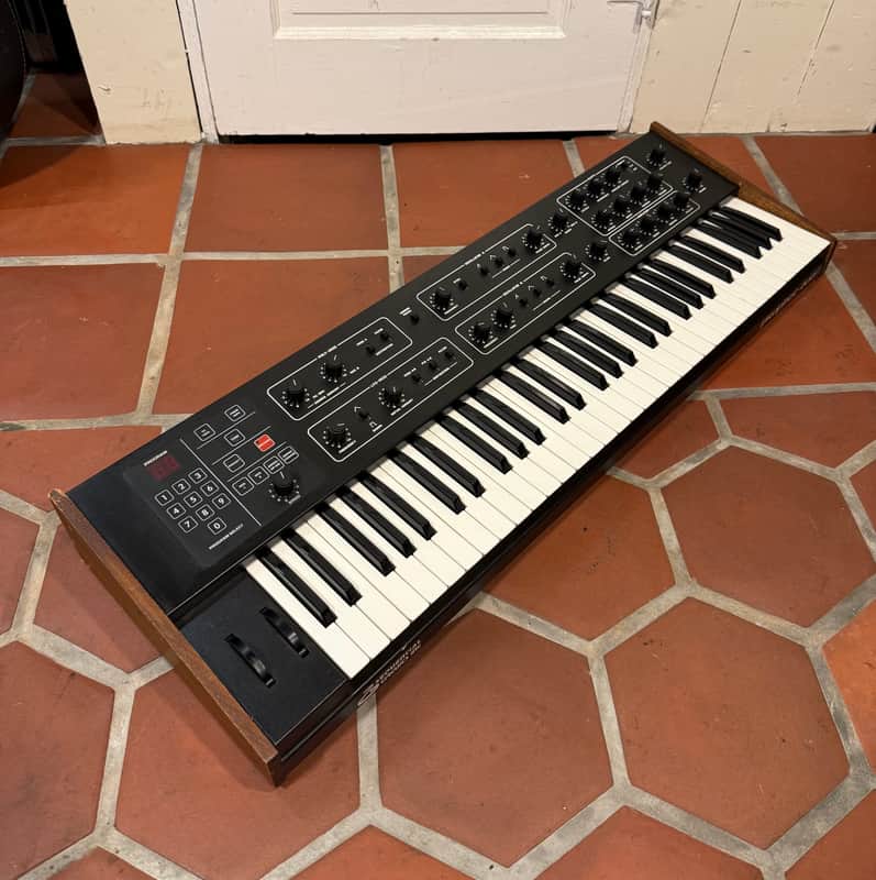 Sequential Prophet 600 61-Key 6-Voice Polyphonic Synthesizer 1982 - 1985 - Black with Wood Sides image 1