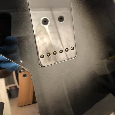 Travis Bean Designs SOMA Signature 1000A prototype 00 2019 Silverburst "Deo Dei" image 4