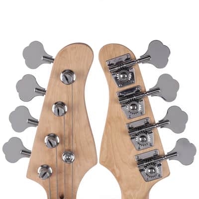 New Professional Exquisite Burning Fire Style Electric Bass Guitar Burly Wood image 8