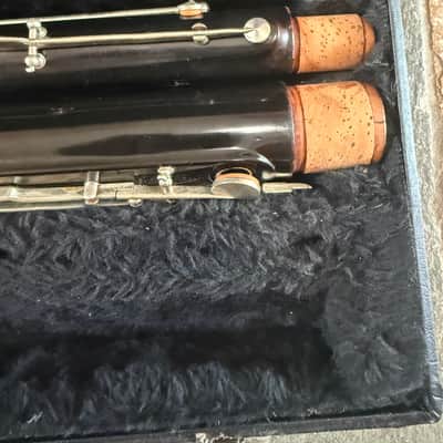 Wood Bassoon, with case,  M. J. Kalashen brand, New York image 5