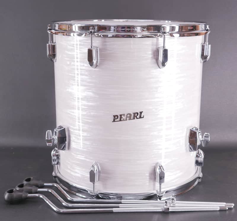 Pearl President Series Phenolic PSP924XP75/C 16" x 16" Floor Tom – Pearl White Oyster – Excellent image 1