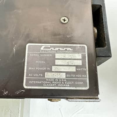 Crown D-40 Modified Amplifier w/ x2 UTC A-20 Transformers image 6