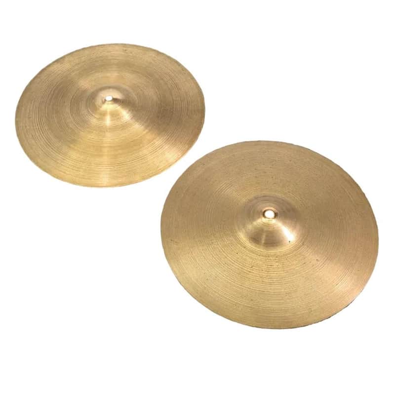 Used Vintage Zildjian A Hi Hat Cymbals 13" 596/978 grams - Good image 1