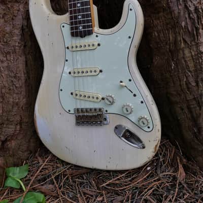 1965 Hendrix Replica Vintage Strat Blonde Relic Custom Build -Fender AY Pickups image 2