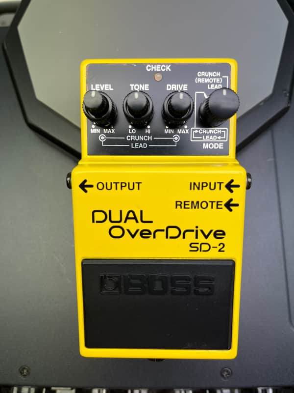 Boss SD-2 Dual OverDrive (Silver Label) 1993 - 1998 - Yellow image 1