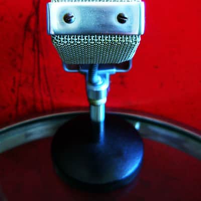 Vintage 1940's Electro-Voice V-1 Ribbon Velocity Microphone Hi Z WORKS w stand V-2 V-3 image 11