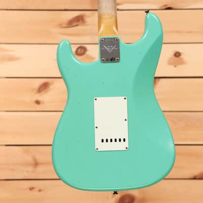 Fender Custom Shop 1959 Stratocaster Journeyman Relic - Super Faded Aged Sea Foam Green - CZ582131 - PLEK'd image 7