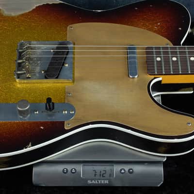 Fender Custom Shop Austin MacNutt Masterbuilt 60 Tele Custom Relic 3 Tone Sparkleburst R147140 image 6